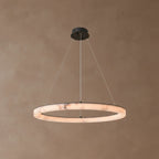 Sigrid | Natural Marble Ring Chandelier