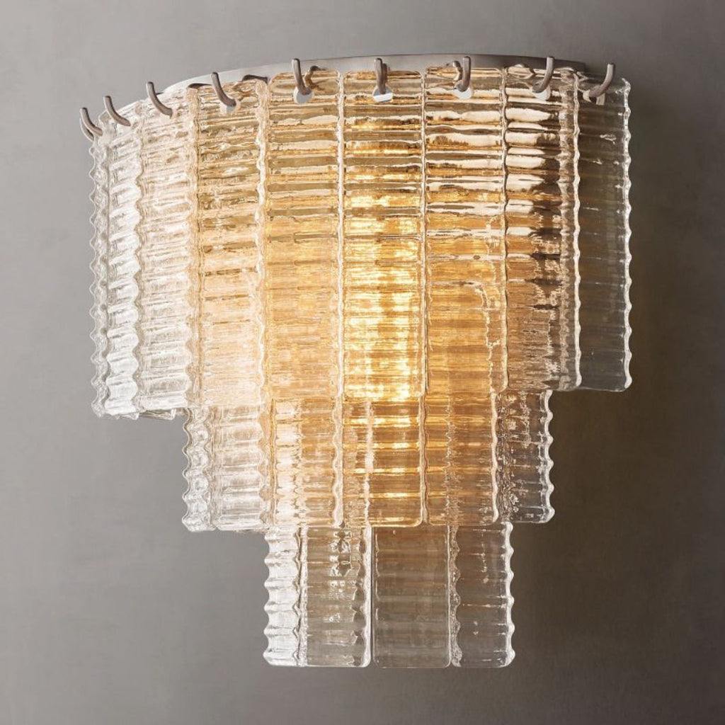 Sirene Clear/Smoke Glass Wall Sconce