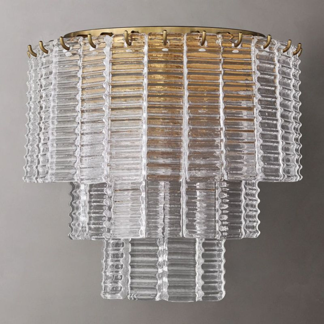 Sirene Clear/Smoke Glass Wall Sconce