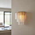 Sirene Clear/Smoke Glass Wall Sconce
