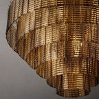Sirene Clear/Smoke Glass Round Chandelier 41"