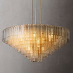 Sirene Clear/Smoke Glass Round Chandelier 65"