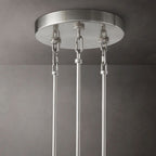 Sirene Clear/Smoke Glass Round Chandelier 65"