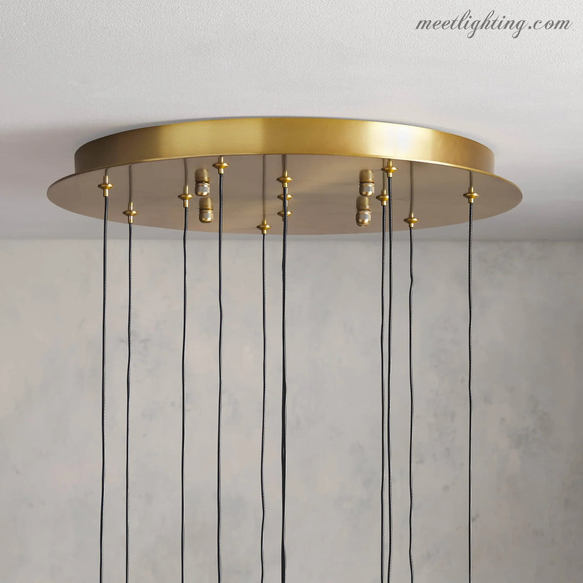 Soltaire Modern Round Crystal Chandelier 36"