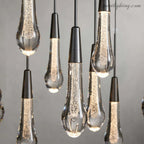 Soltaire Modern Round Crystal Chandelier 36"