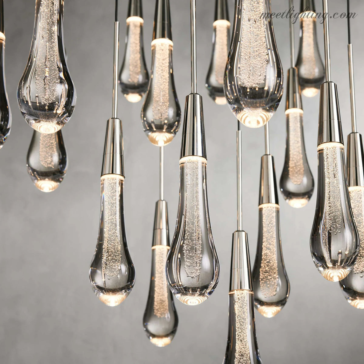 Soltaire Modern Round Crystal Chandelier 36"