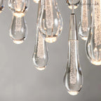 Soltaire Modern Round Crystal Chandelier 36"
