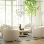 Soltaire Modern Round Crystal Chandelier 36"