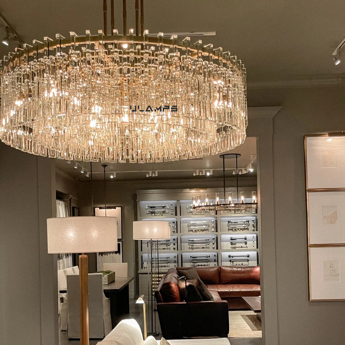 Marignan K9 Crystal Round Chandelier 60"