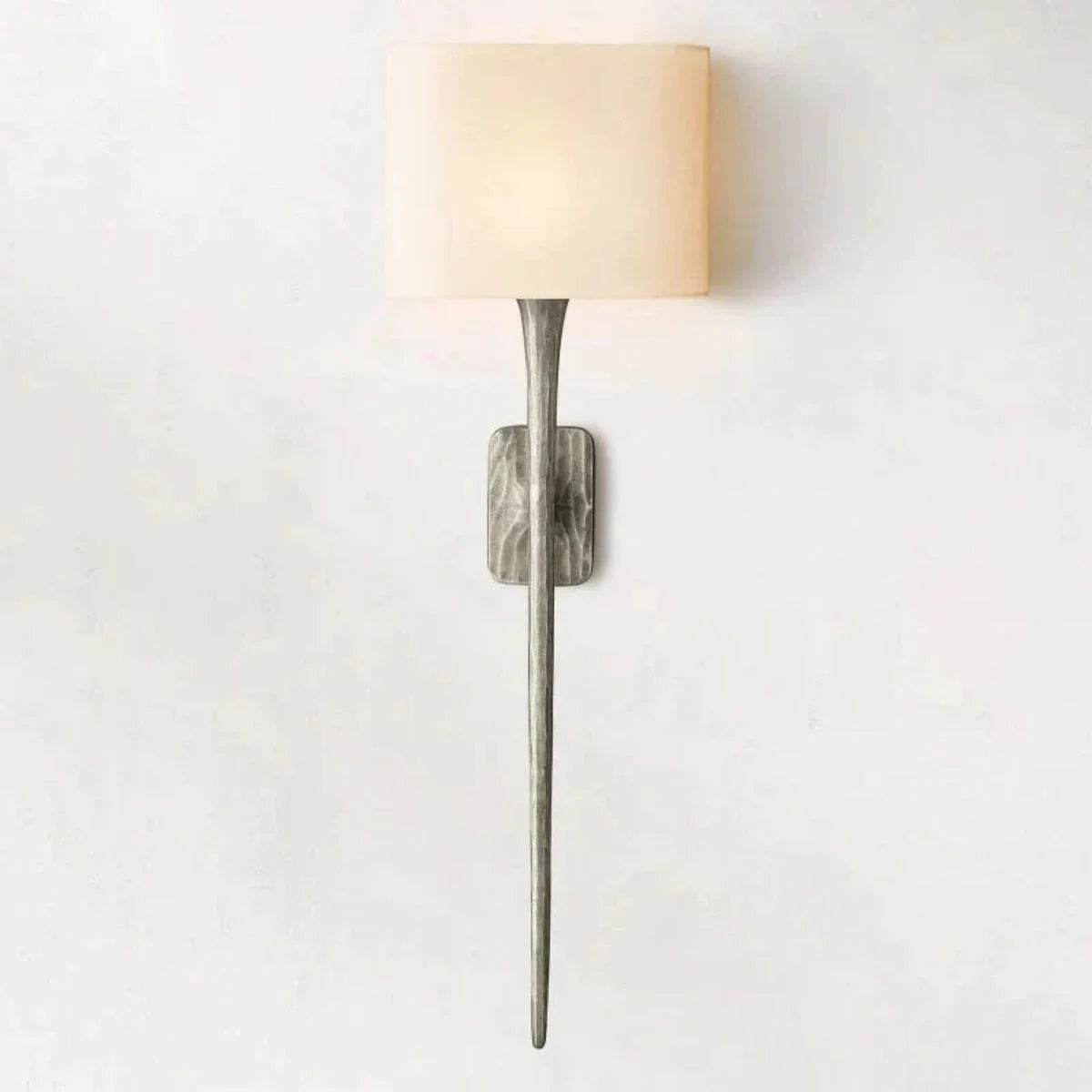 Thaddeus Forged Brass Shaded Wall Sconce