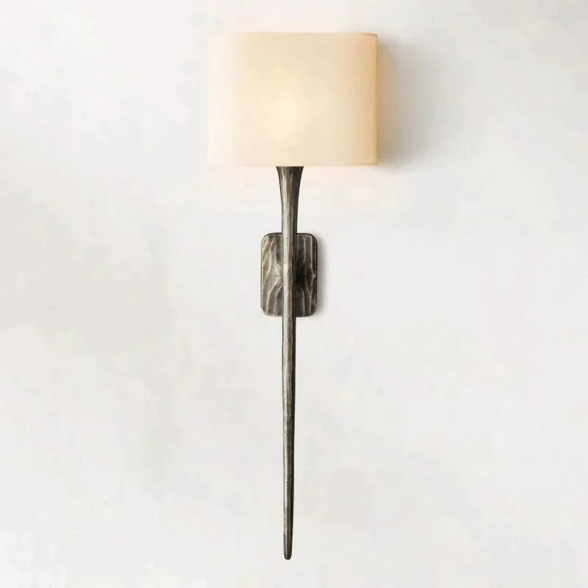 Thaddeus Forged Brass Shaded Wall Sconce
