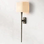 Thaddeus Forged Brass Shaded Wall Sconce