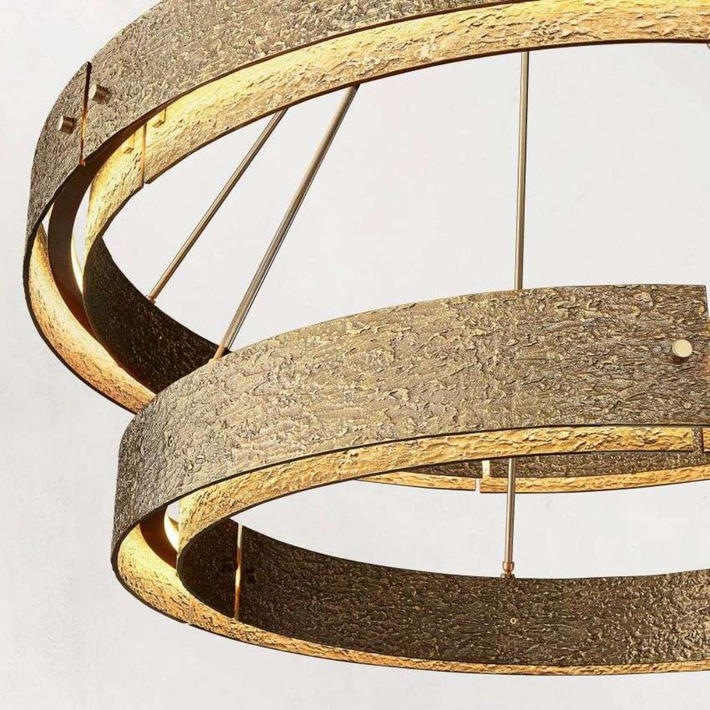 Vouvray Two-Tier Round Chandelier D48"