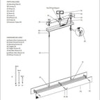 Vouvray Linear Chandelier D54"