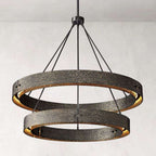 Vouvray Two-Tier Round Chandelier D48"