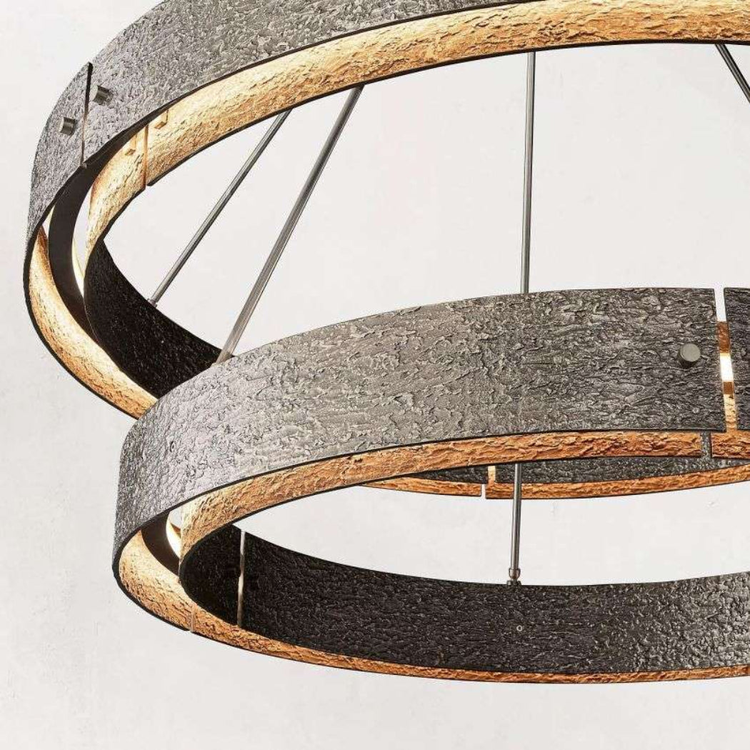 Vouvray Two-Tier Round Chandelier D48"