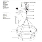 Vouvray Two-Tier Round Chandelier D48"