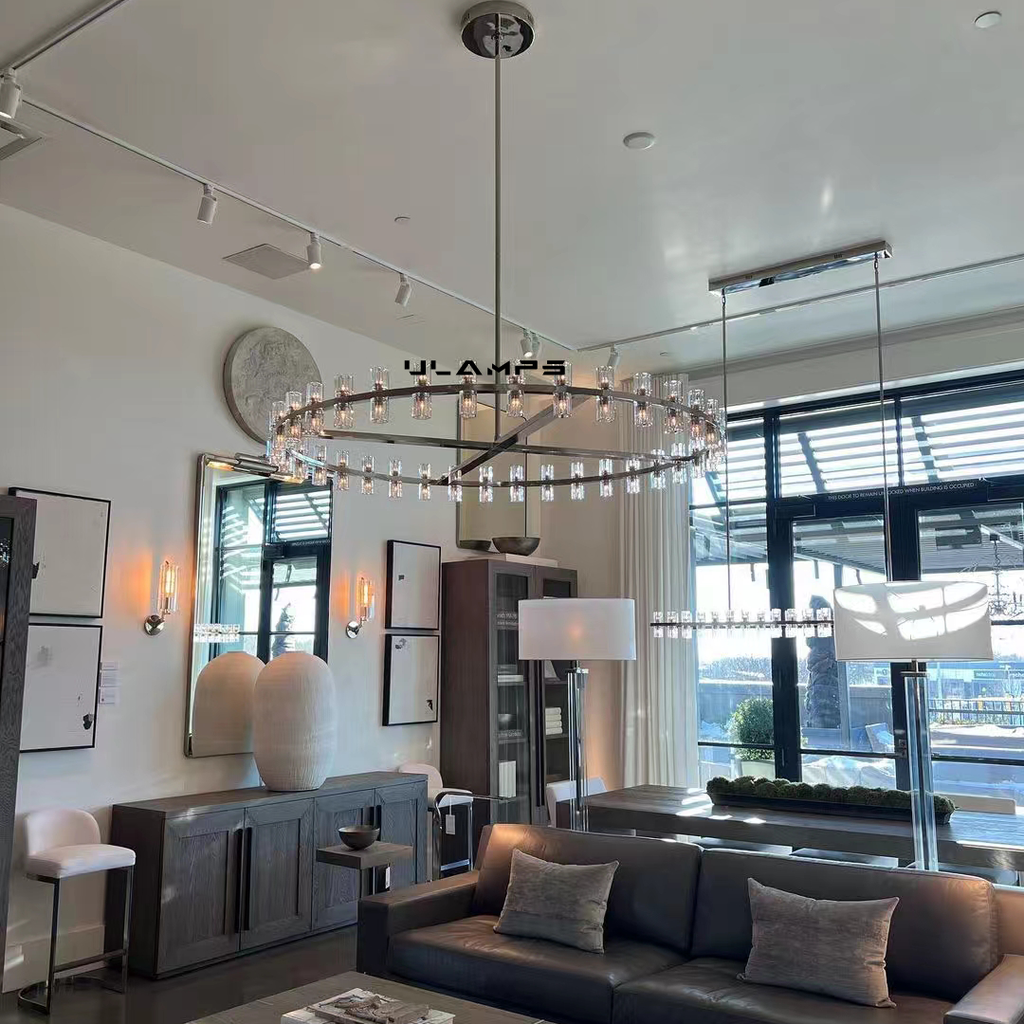 Arcachon LED Round Crystal Chandelier 48"