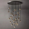 Boule De Cristal Smoke Crystal Chandelier 40"