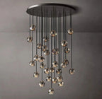Boule De Cristal Smoke Crystal Chandelier 40"