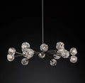 Boule De Cristal Clear/Smoke Round Chandelier 48"