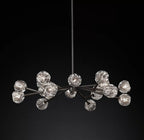 Boule De Cristal Clear/Smoke Round Chandelier 48"