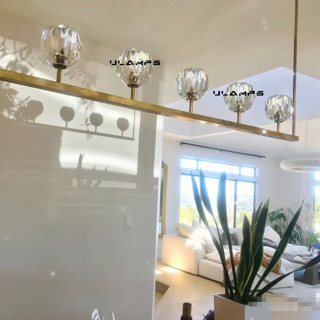 Boule De Cristal Clear/Smoke Round Chandelier 36"