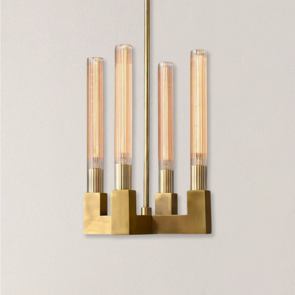Cannele Rectangular Pendant Light