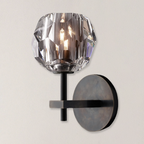 Boule De Cristal Clear Glass Wall Sconce