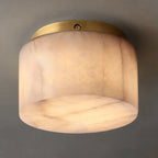 Round Rivage Alabaster Ceiling Lamp