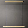 Audubon Modern Alabaster Single Bar Linear Chandelier W60"