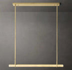 Audubon Modern Alabaster Single Bar Linear Chandelier W60"
