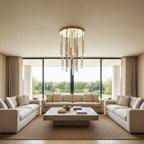 Audubon Modern Crystal Round Chandelier 40"