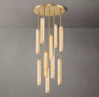 Audubon Modern Alabaster Round Chandelier 24"