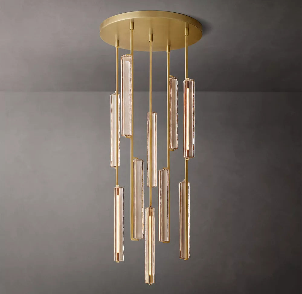 Audubon Modern Crystal Round Chandelier 24"