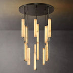 Audubon Modern Alabaster Round Chandelier 40"
