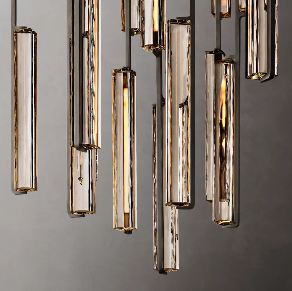 Audubon Modern Crystal Round Chandelier 56"