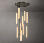 Audubon Modern Alabaster Round Chandelier 24"