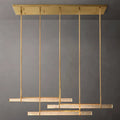 Audubon Modern Crystal Triple Bar Linear Chandelier 72"
