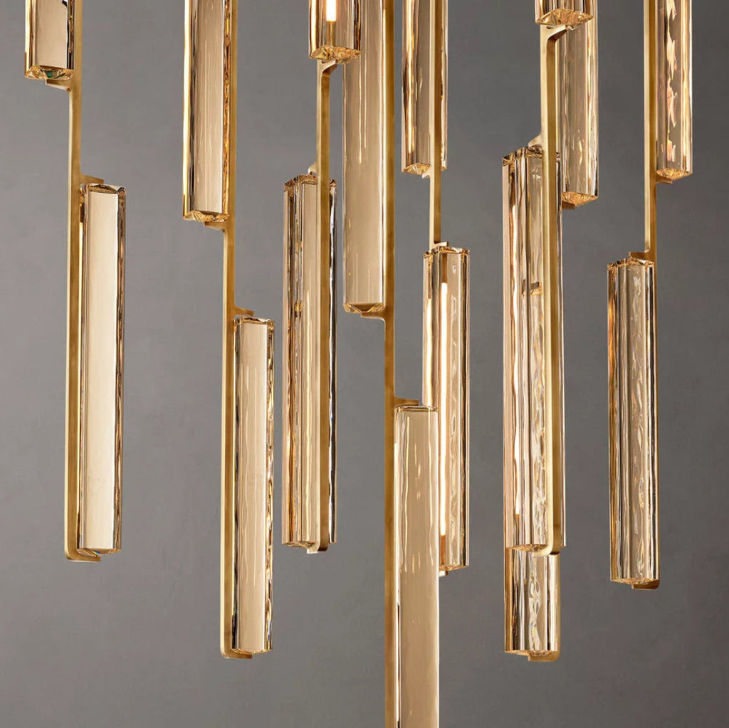 Audubon Modern Crystal Round Chandelier 40"