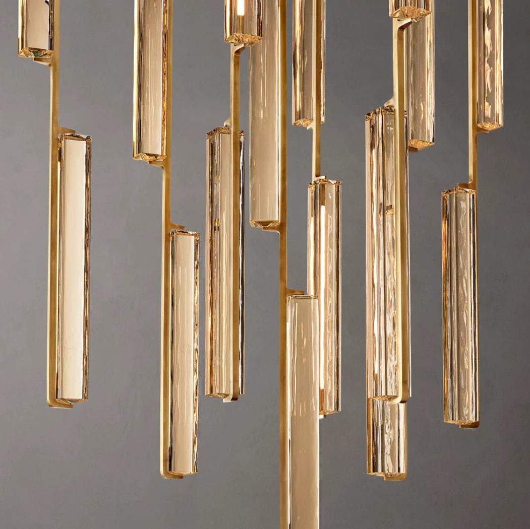 Audubon Modern Crystal Round Chandelier 40"
