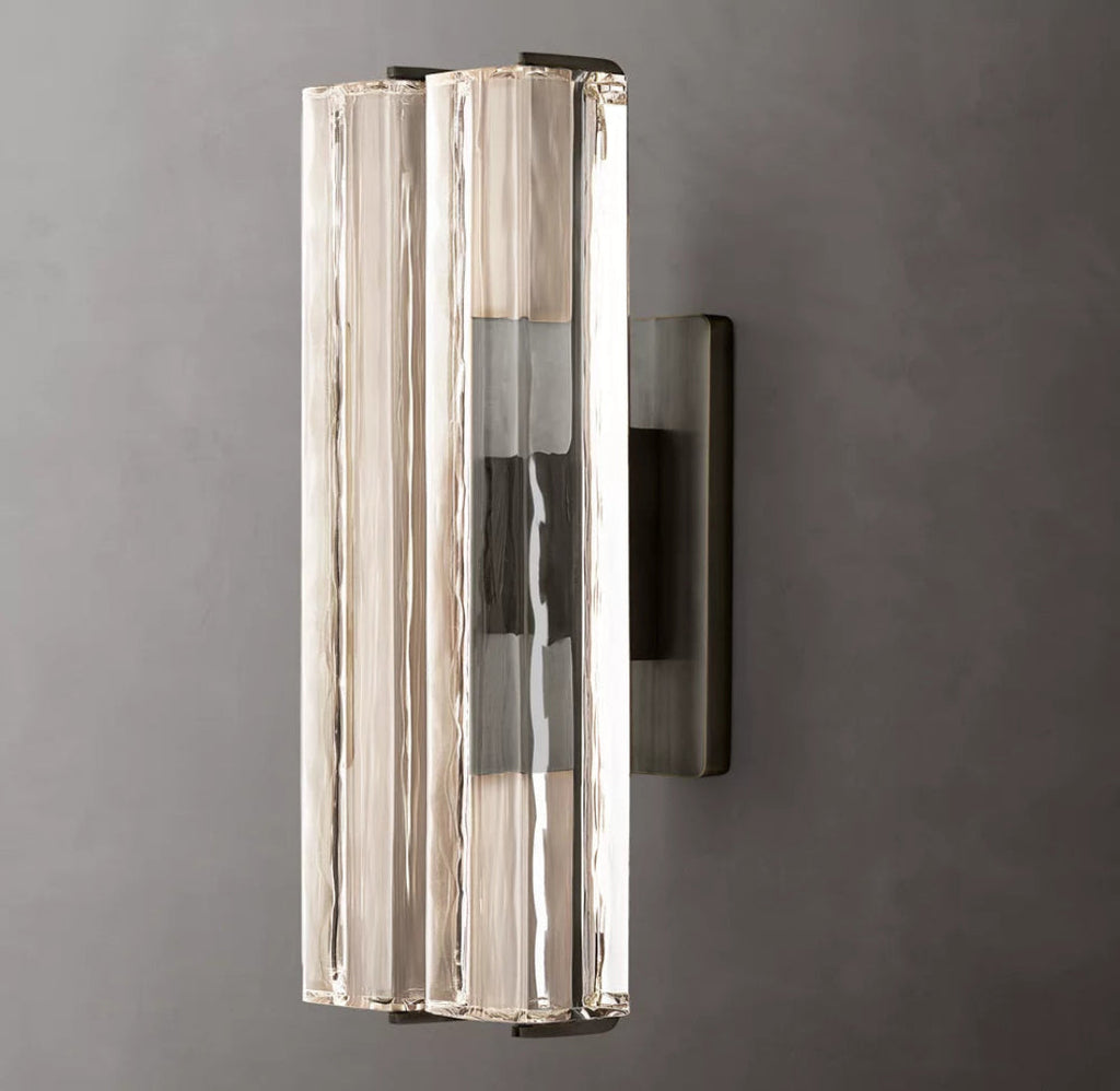 Audubon Modern Crystal Double Sconce 15/19/25"
