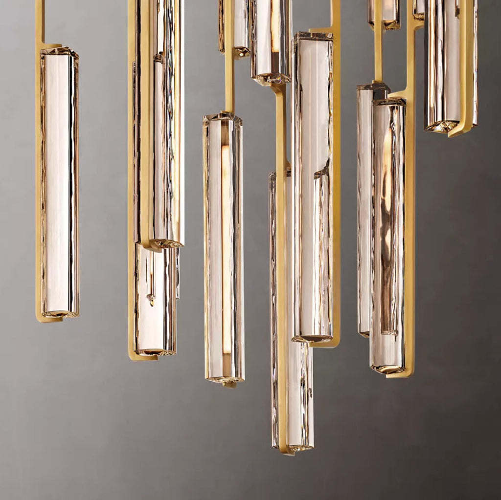 Audubon Modern Crystal Round Chandelier 56"