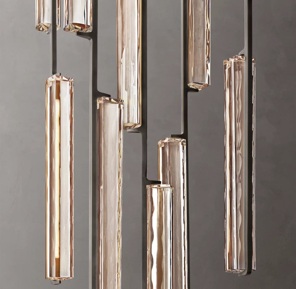 Audubon Modern Crystal Round Chandelier 24"