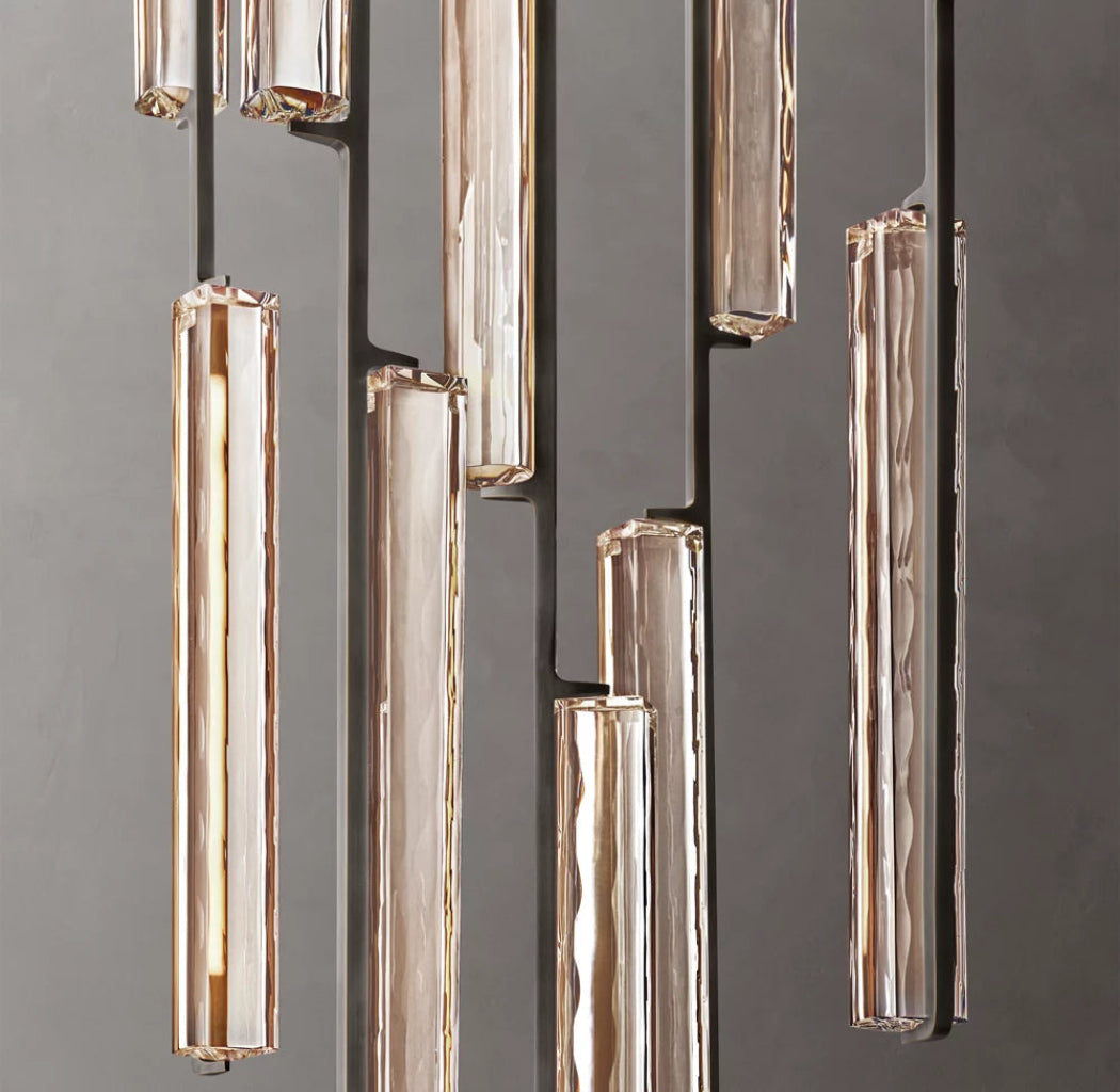 Audubon Modern Crystal Round Chandelier 24"