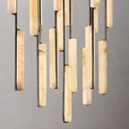 Audubon Modern Alabaster Round Chandelier 56"