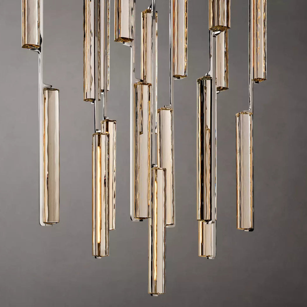 Audubon Modern Crystal Round Chandelier 40"