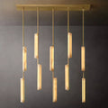 Audubon Modern Alabaster Linear Chandelier W54"