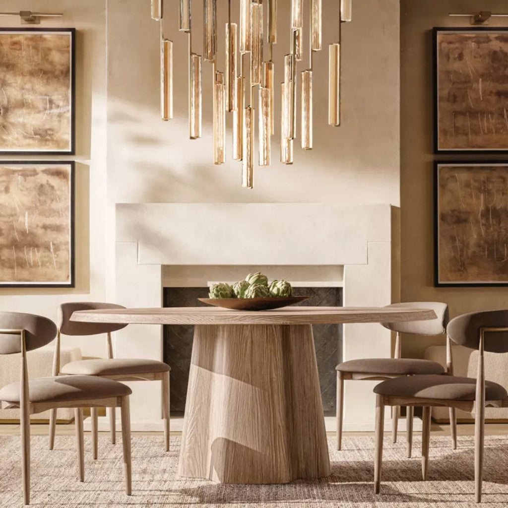 Audubon Modern Crystal Round Chandelier 56"