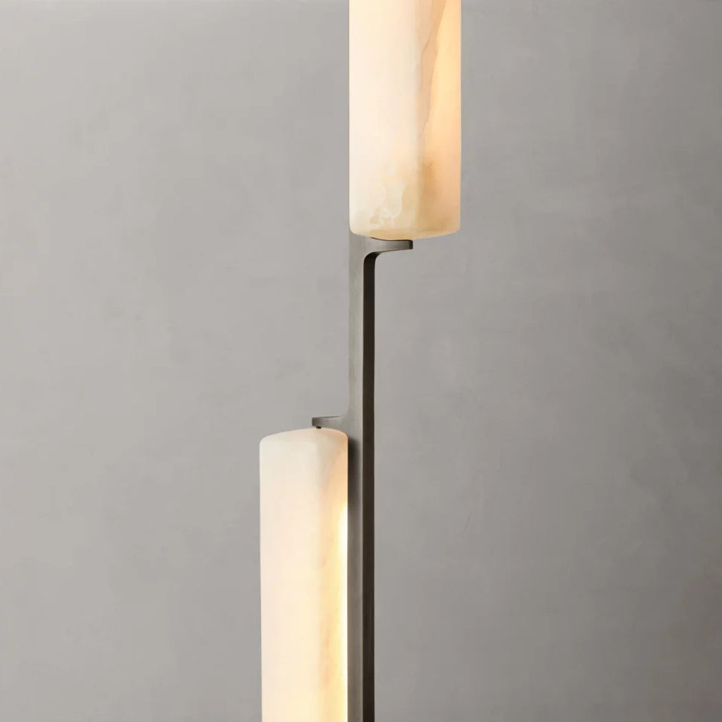 Audubon Modern Alabaster Linear Chandelier W54"